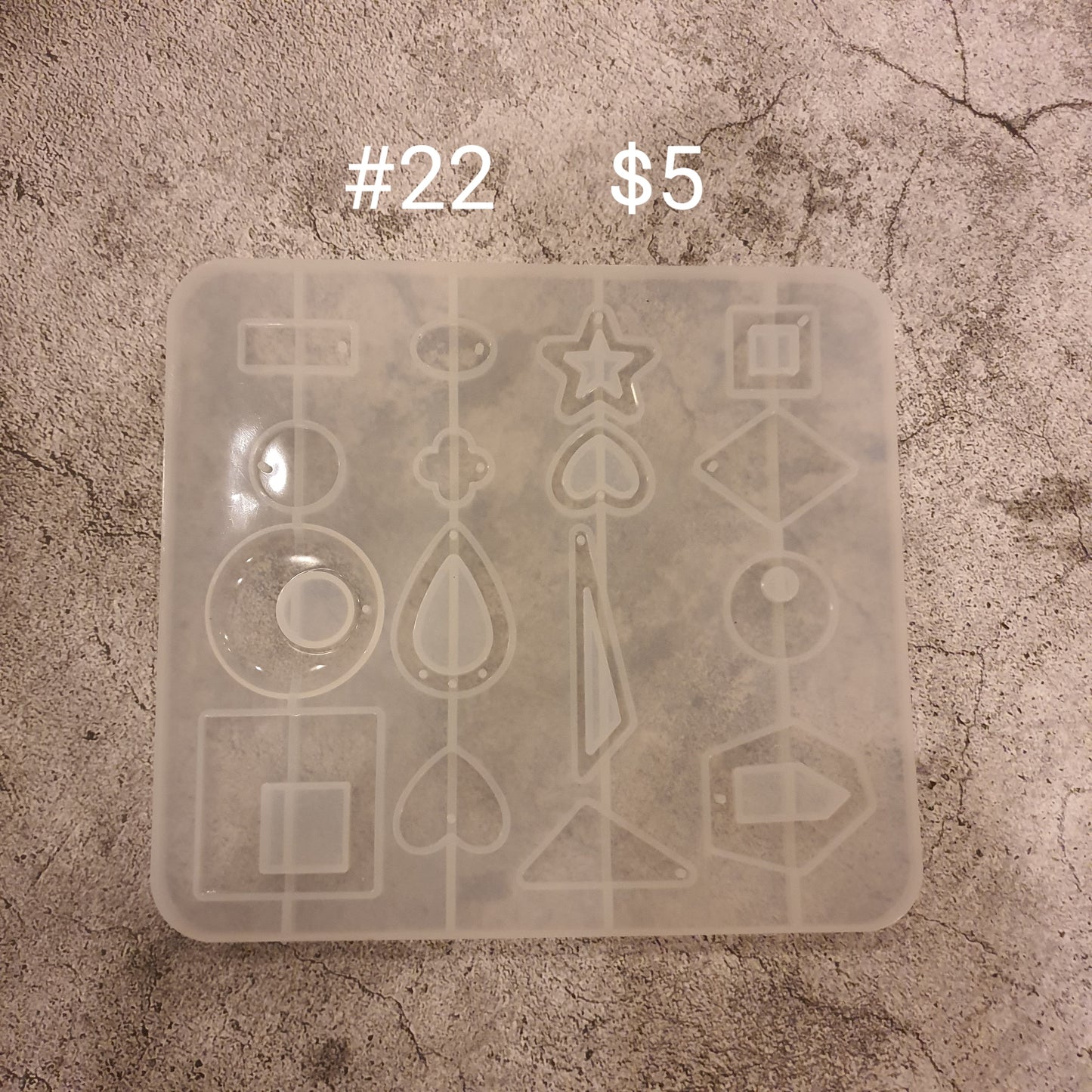 SALE! Earrings silicone mold for epoxy and resin craft - Luxy Kraft