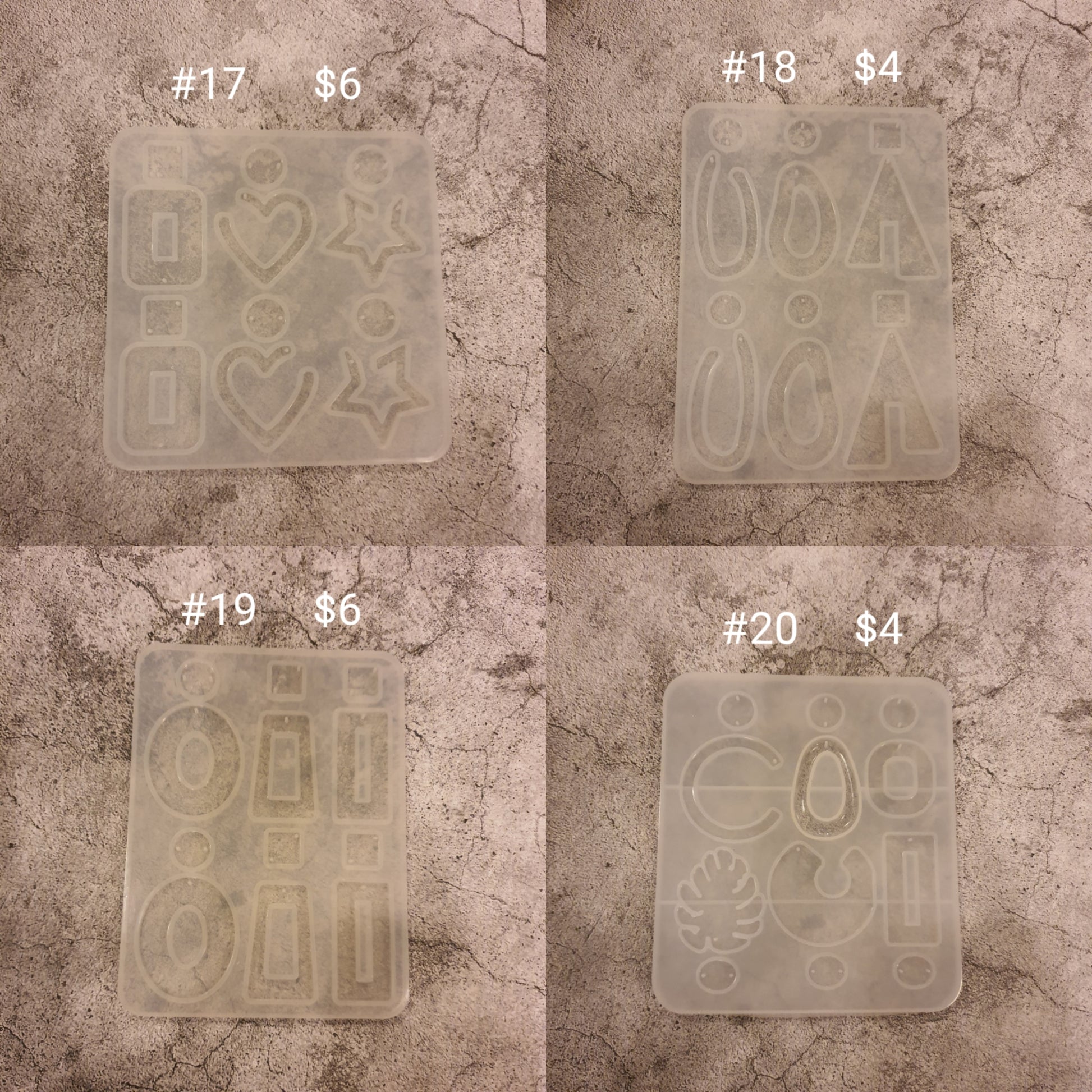 SALE! Earrings silicone mold for epoxy and resin craft - Luxy Kraft