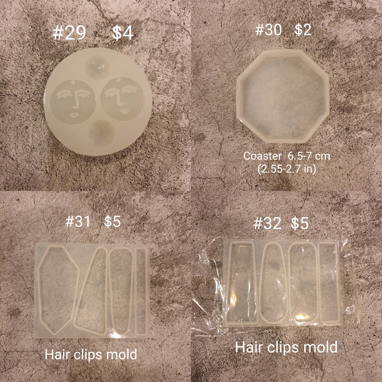 SALE! Earrings silicone mold for epoxy and resin craft - Luxy Kraft