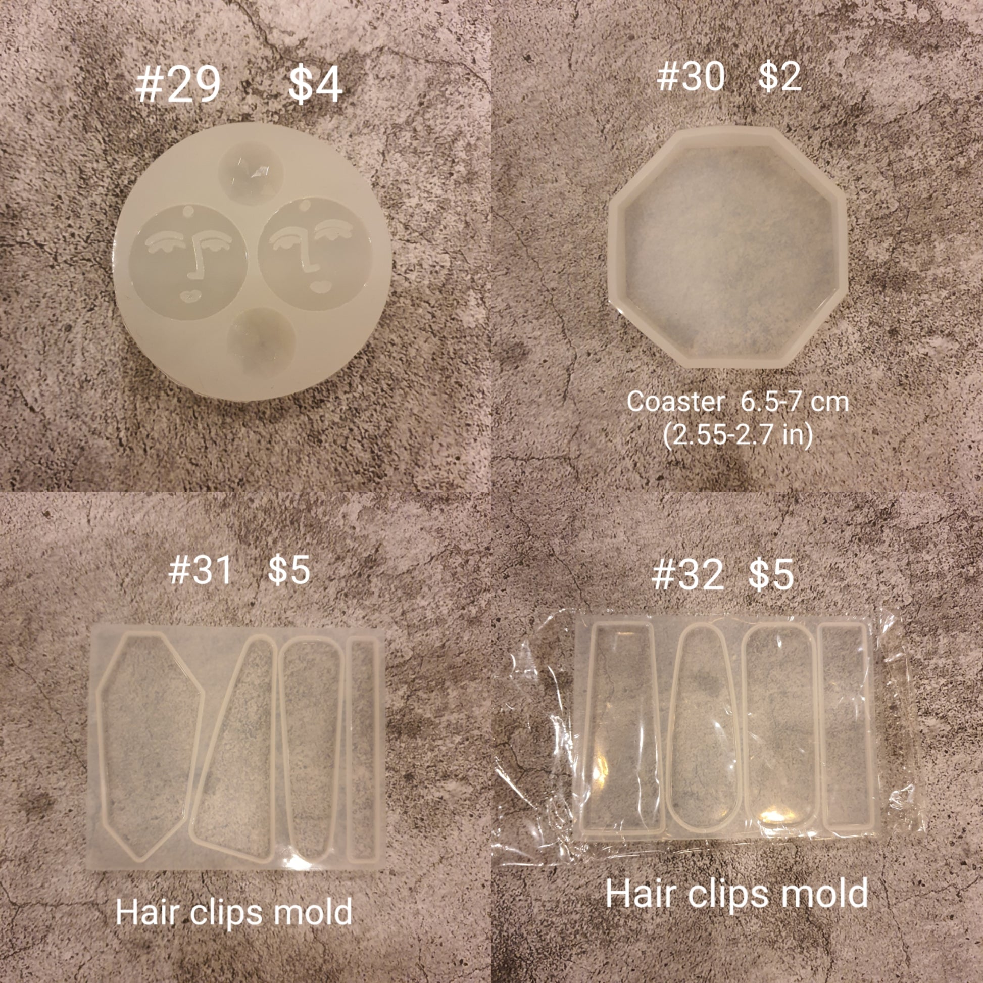 SALE! Earrings silicone mold for epoxy and resin craft - Luxy Kraft