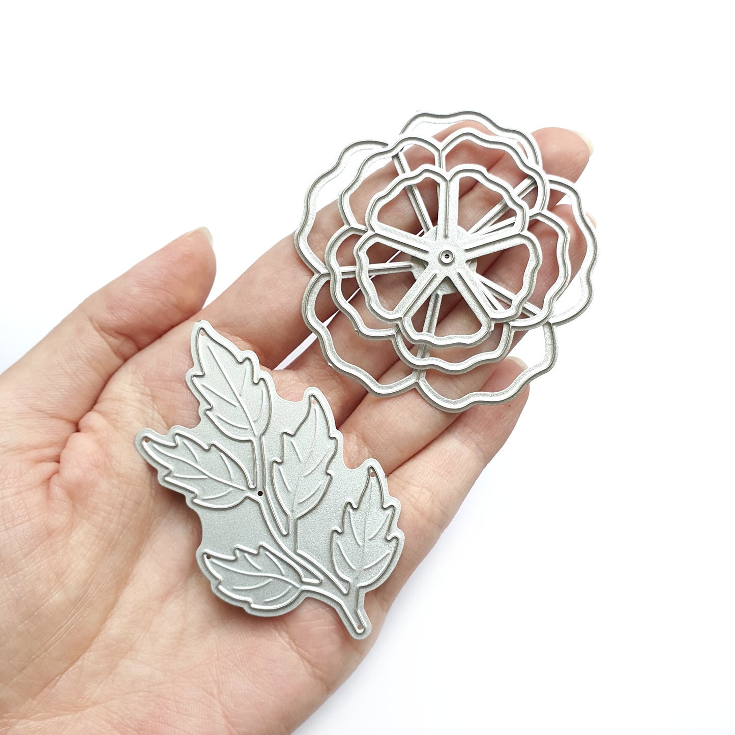 Flower Leaves cutting dies 4 pcs set D-474 - Luxy Kraft