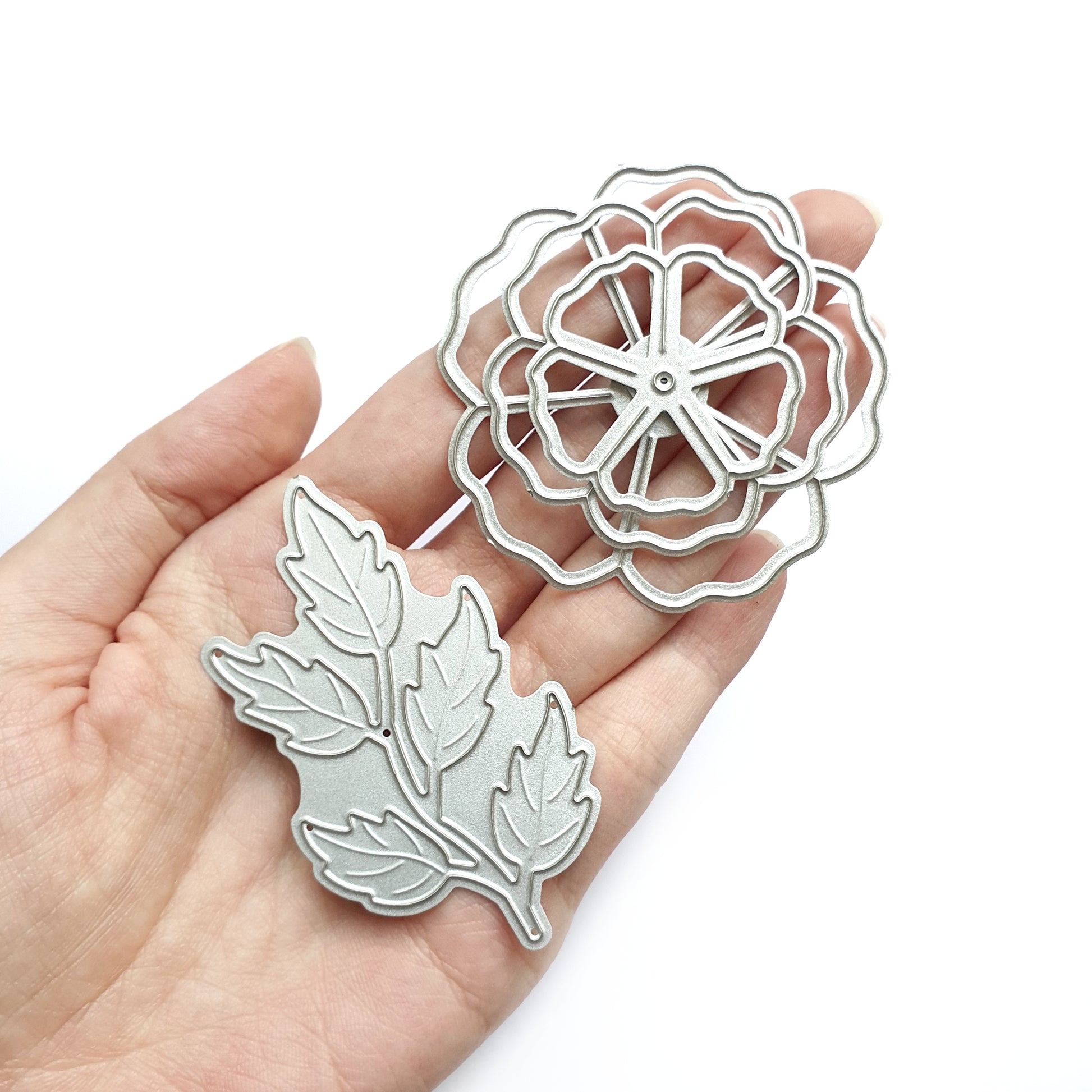 Flower Leaves cutting dies 4 pcs set D-474 - Luxy Kraft