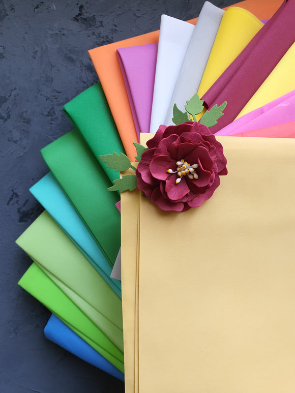 Soft foam sheets for flower making 0.5 mm 50x50 cm - Luxy Kraft