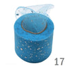 Glitter Sequin Tulle Roll Fabric Bow making Organza 25 yards 5cm - Luxy Kraft