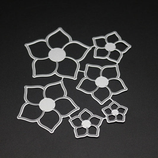 FLOWER CUTTING DIES 6 PCS SET - Luxy Kraft