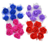 FOAM TULLE ROSE FLOWERS 3.5 CM 50 PCS - Luxy Kraft