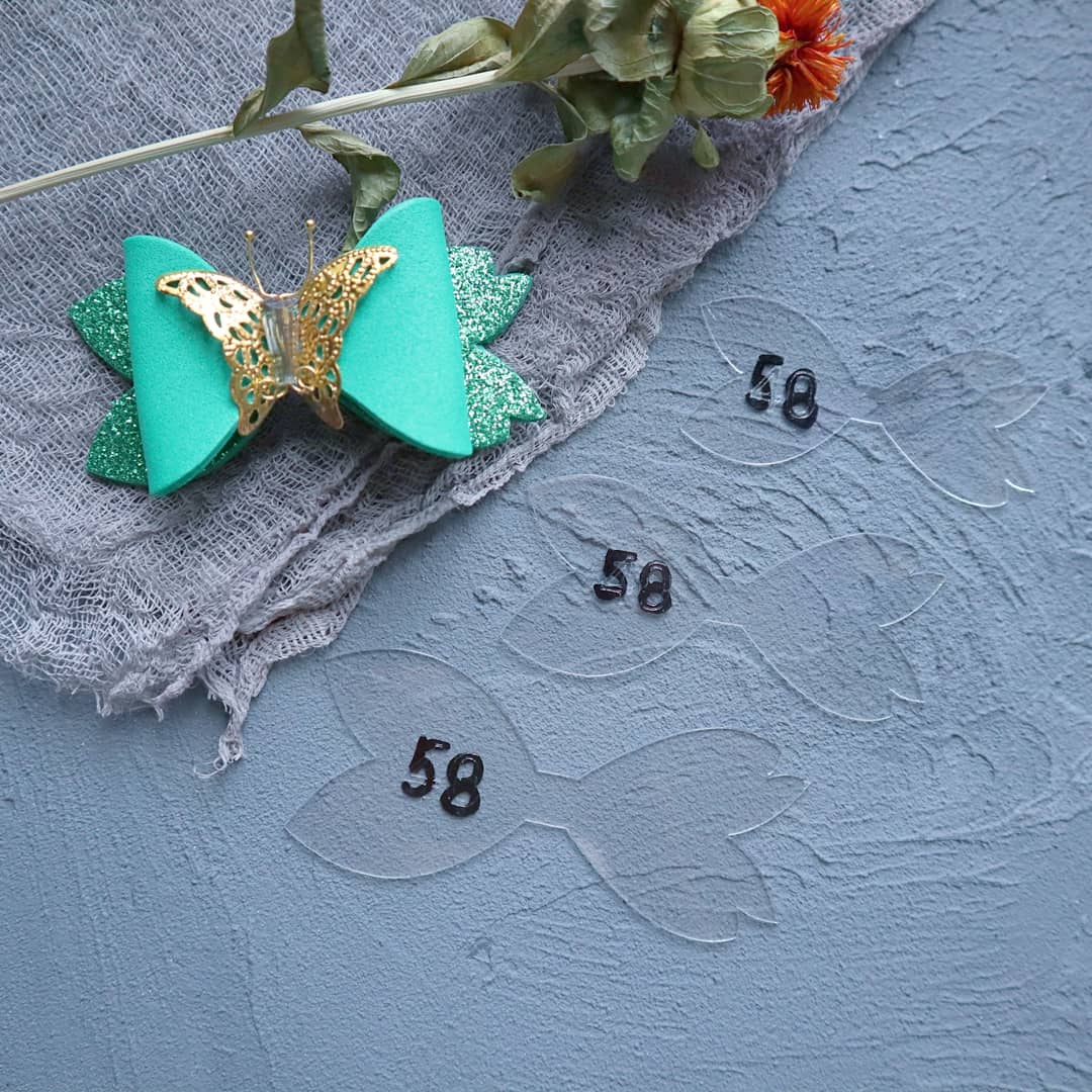BOW MAKING PLASTIC TEMPLATES N-58 SET OF 3 PCS - Luxy Kraft
