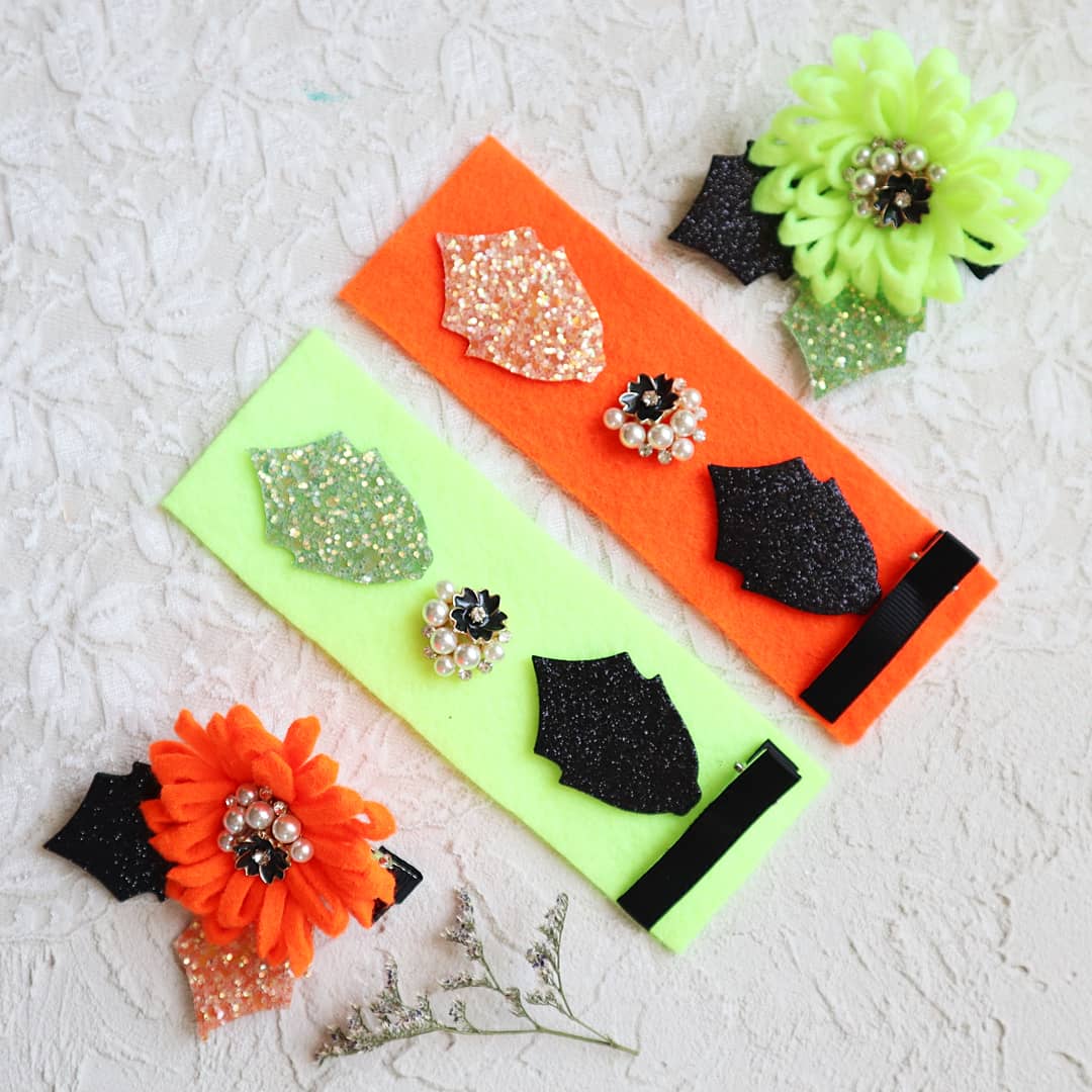 DIY KIT K-1 FELT FLOWER HAIR CLIP - Luxy Kraft