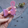 FLAMINGO BOW MAKING PLASTIC TEMPLATES N-68 SET OF 3 PCS - Luxy Kraft