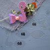 FLAMINGO BOW MAKING PLASTIC TEMPLATES N-68 SET OF 3 PCS - Luxy Kraft