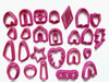 25 pcs set Polymer clay cutters - Luxy Kraft