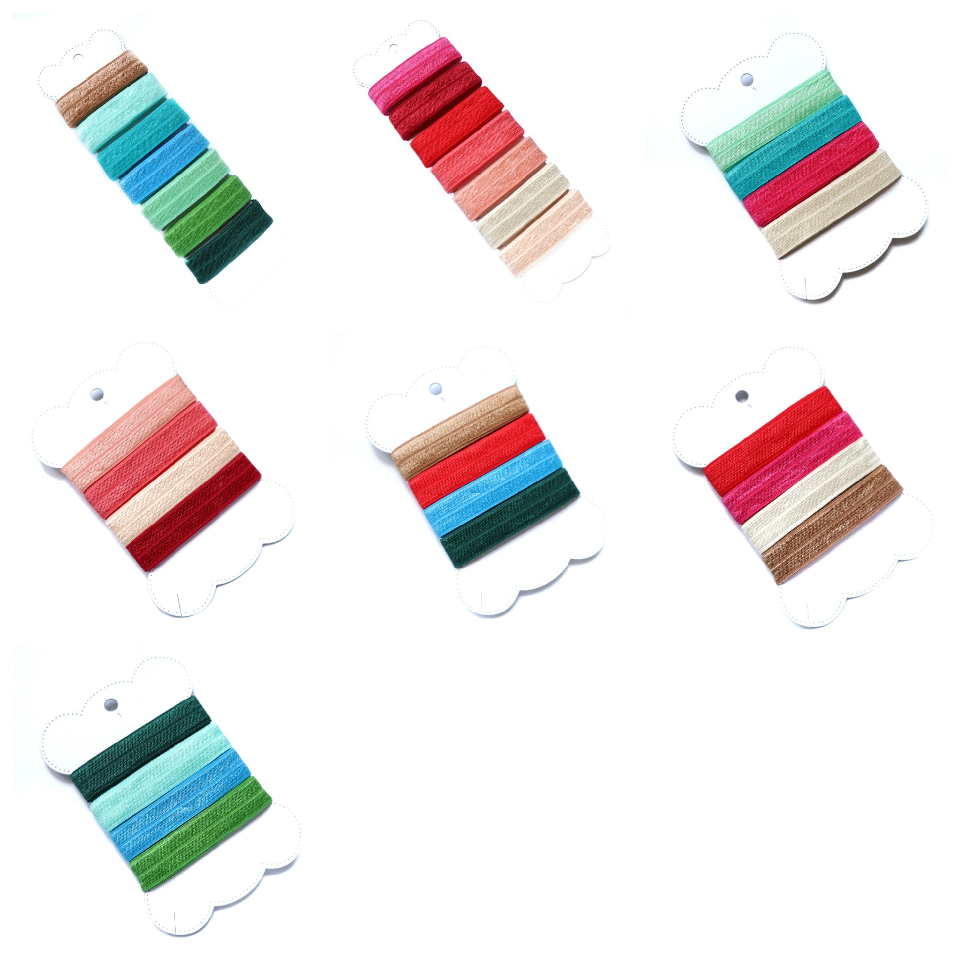 SHINE ELASTIC SPANDEX BAND FOR KIDS HAIR PIECE HEADBAND 7 and 4 colors set - Luxy Kraft