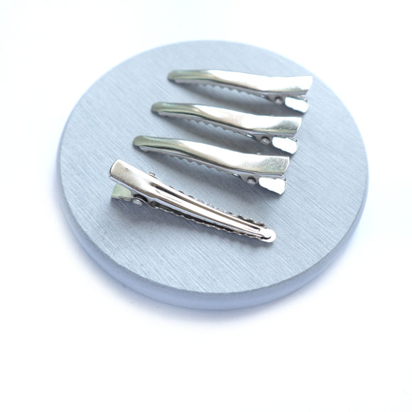 Alligator hairclips 4.4 cm 10 pcs - Luxy Kraft