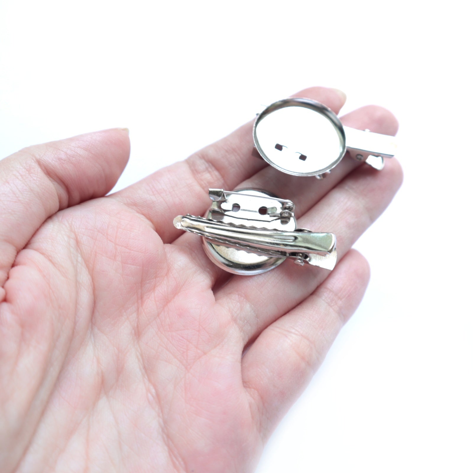 Brooch+hairclip 4 cm 10 pcs - Luxy Kraft