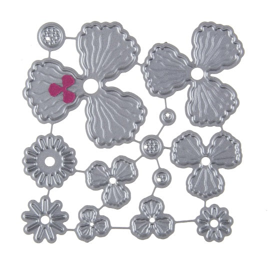 FLOWER POPPY CUTTING DIES 13 PCS SET - Luxy Kraft