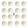 FAUX PEARL HALF BEADS CABOCHONE 3 KIND - Luxy Kraft