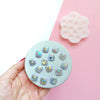 Silicone earrings mold for resin and epoxy for 14 cabochones - Luxy Kraft