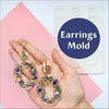 Silicone earrings mold for resin and epoxy 3 designs in 1 mold Geometry Jewelry mould - Luxy Kraft