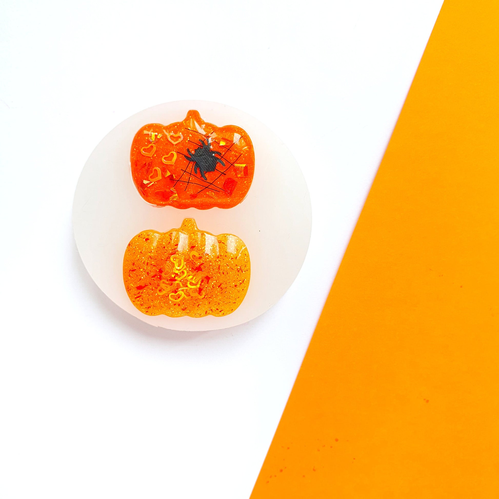 Halloween "Pumpkin" Silicone earrings mold for resin and epoxy - Luxy Kraft