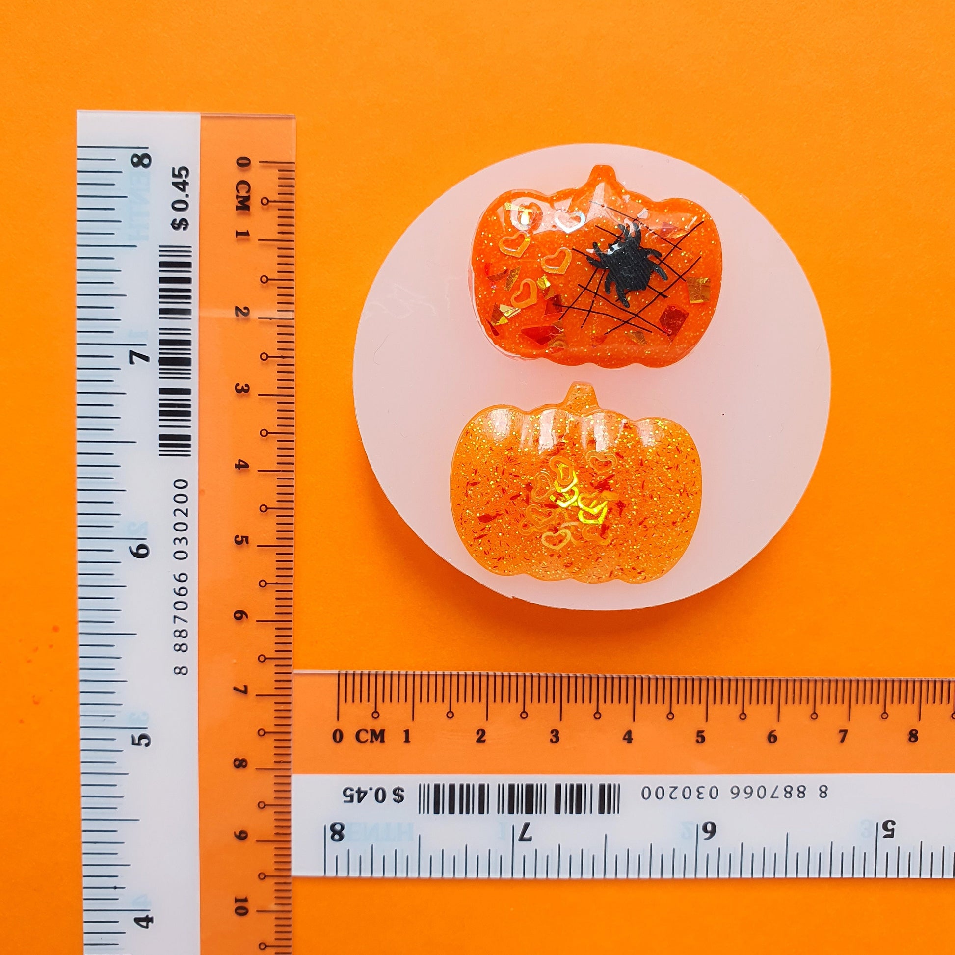 Halloween "Pumpkin" Silicone earrings mold for resin and epoxy - Luxy Kraft