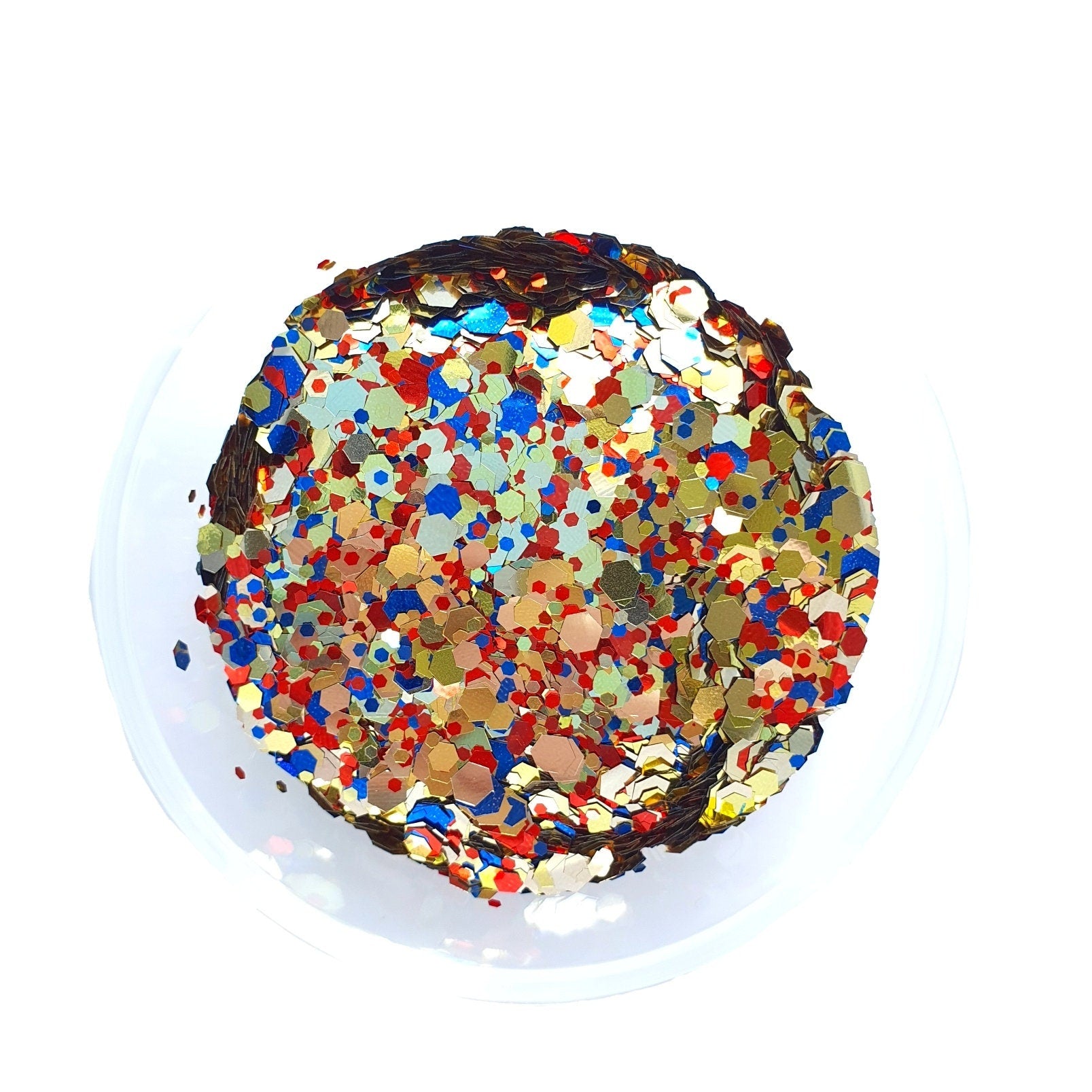 Gold Mix Hologram Chunky glitter for Resin crafts, Glitter for nail art, body, makeup, hair, face - Luxy Kraft