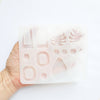 Silicone earrings mold for resin and epoxy "Monstera and Geometry" silicon mould 4 designs in 1 mold - Luxy Kraft
