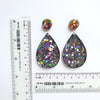 Silicone earrings mold for resin and epoxy "Monstera and Geometry" silicon mould 4 designs in 1 mold - Luxy Kraft
