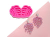 Earrings molds for resin Monstera Leaves silicone mold for epoxy - Luxy Kraft