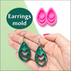 Earrings silicone mold for resin silicone molds for epoxy