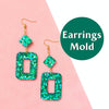 Silicone earrings mould for resin and epoxy 4 design in 1 mold Geometry Star Heart Circle Jewelry mold - Luxy Kraft