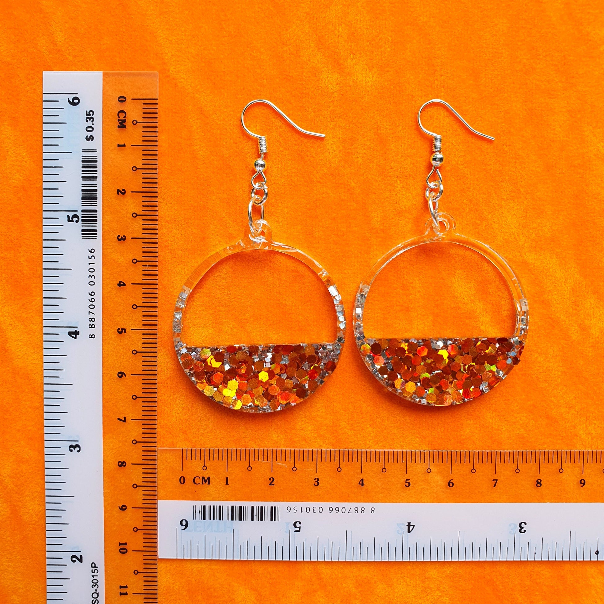 Silicone earrings mold for resin and epoxy Circle Geometry mould for jewelry - Luxy Kraft