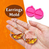 Silicone earrings mold for resin and epoxy Circle Geometry mould for jewelry - Luxy Kraft