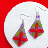 Earrings silicone mold for resin Geometry Rhombus silicone molds for epoxy - Luxy Kraft