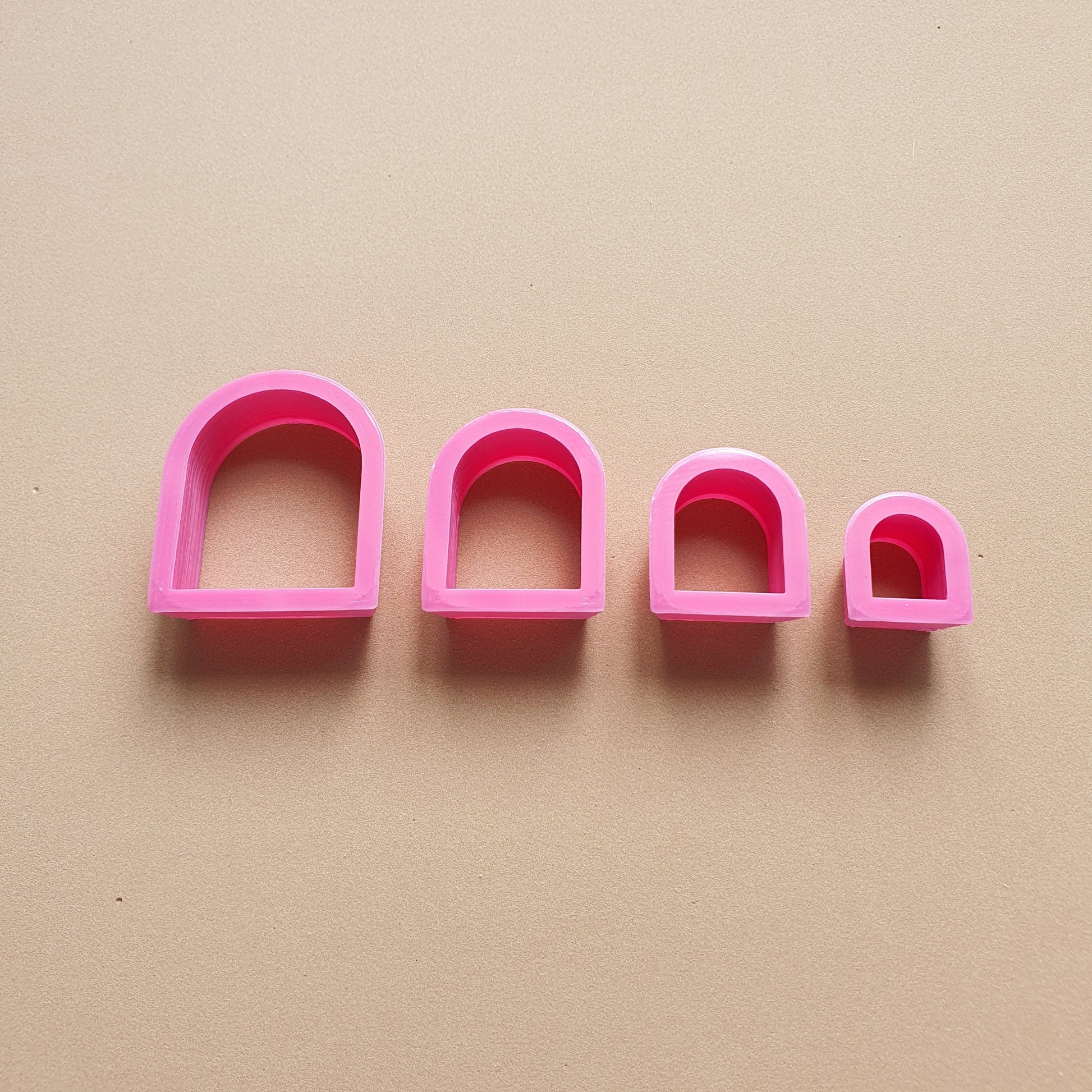 Arch Polymer clay 3D cutters set of 4 pcs - Luxy Kraft