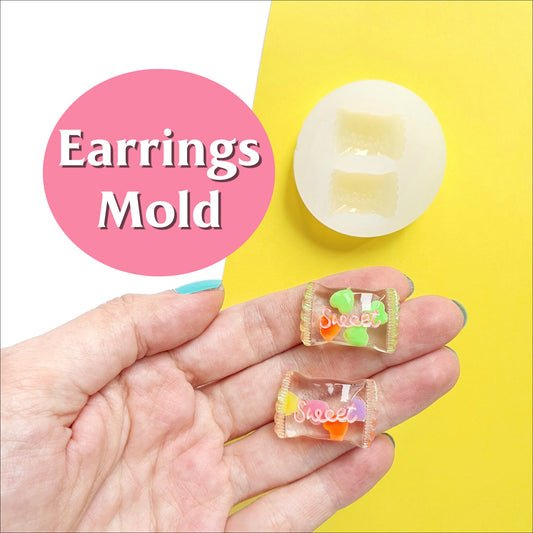 Silicone earrings mold "Candy" for resin and epoxy - Luxy Kraft
