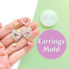 Silicone earrings mold "Monstera leaves" mould for resin and epoxy - Luxy Kraft