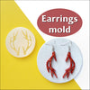 Silicone earrings mold "Reindeer" for resin and epoxy Christmas silicon mould - Luxy Kraft
