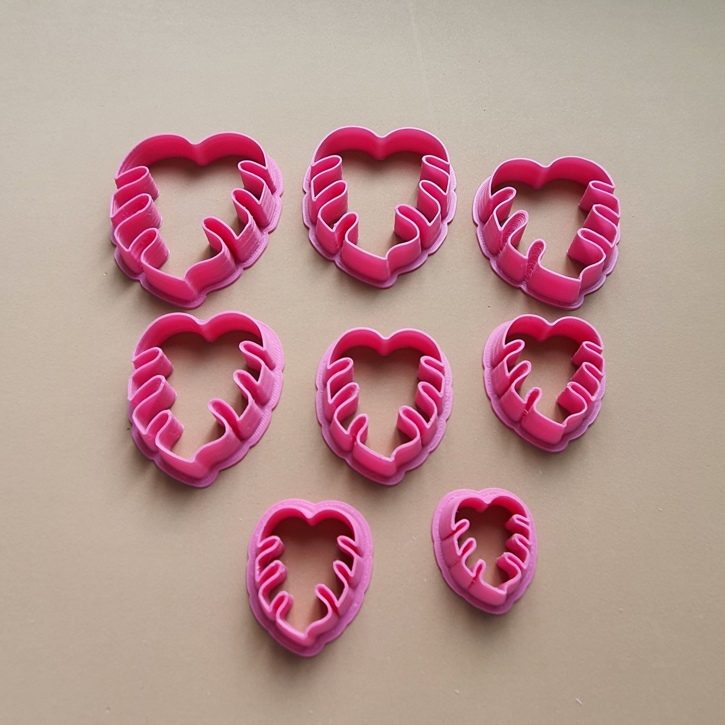 Polymer clay 3D cutters set "Monstera leaves"