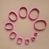 Polymer clay 3D cutters set "Oval Geometry shapes" - Luxy Kraft
