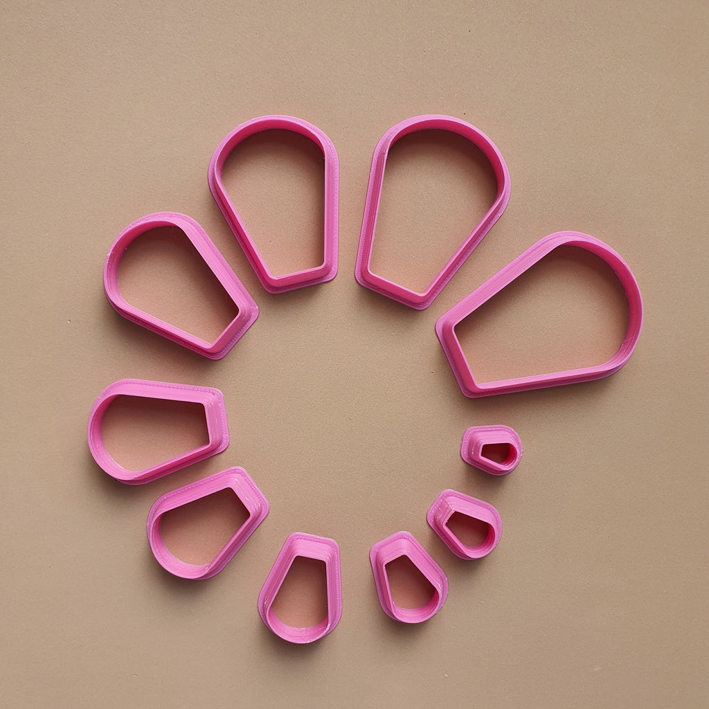 Polymer clay 3D cutters set "Geometry shapes" - Luxy Kraft