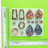 Silicone earrings mold for resin and epoxy "Monstera and Geometry" silicon mould 4 designs in 1 mold - Luxy Kraft