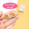 Silicone earrings mold "Triangle" mould for resin and epoxy - Luxy Kraft