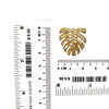10 pcs Monstera Earrings components Earrings findings DIY jewelry Raw brass charms - Luxy Kraft