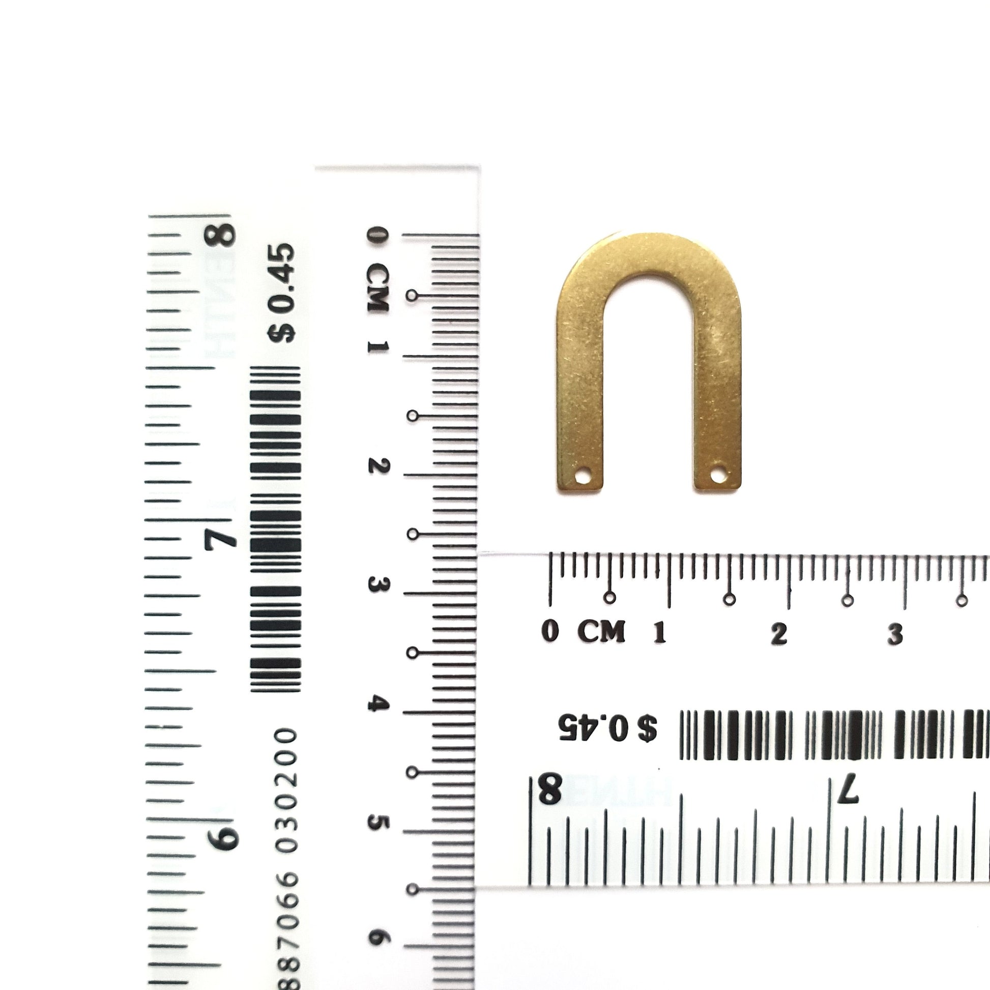 10 pcs U Shape Earrings components Earrings findings DIY jewelry Raw brass Arch connectors Geometry shape charms - Luxy Kraft