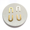 10 pcs U Shape Earrings components Earrings findings DIY jewelry Raw brass Arch connectors Geometry shape charms - Luxy Kraft