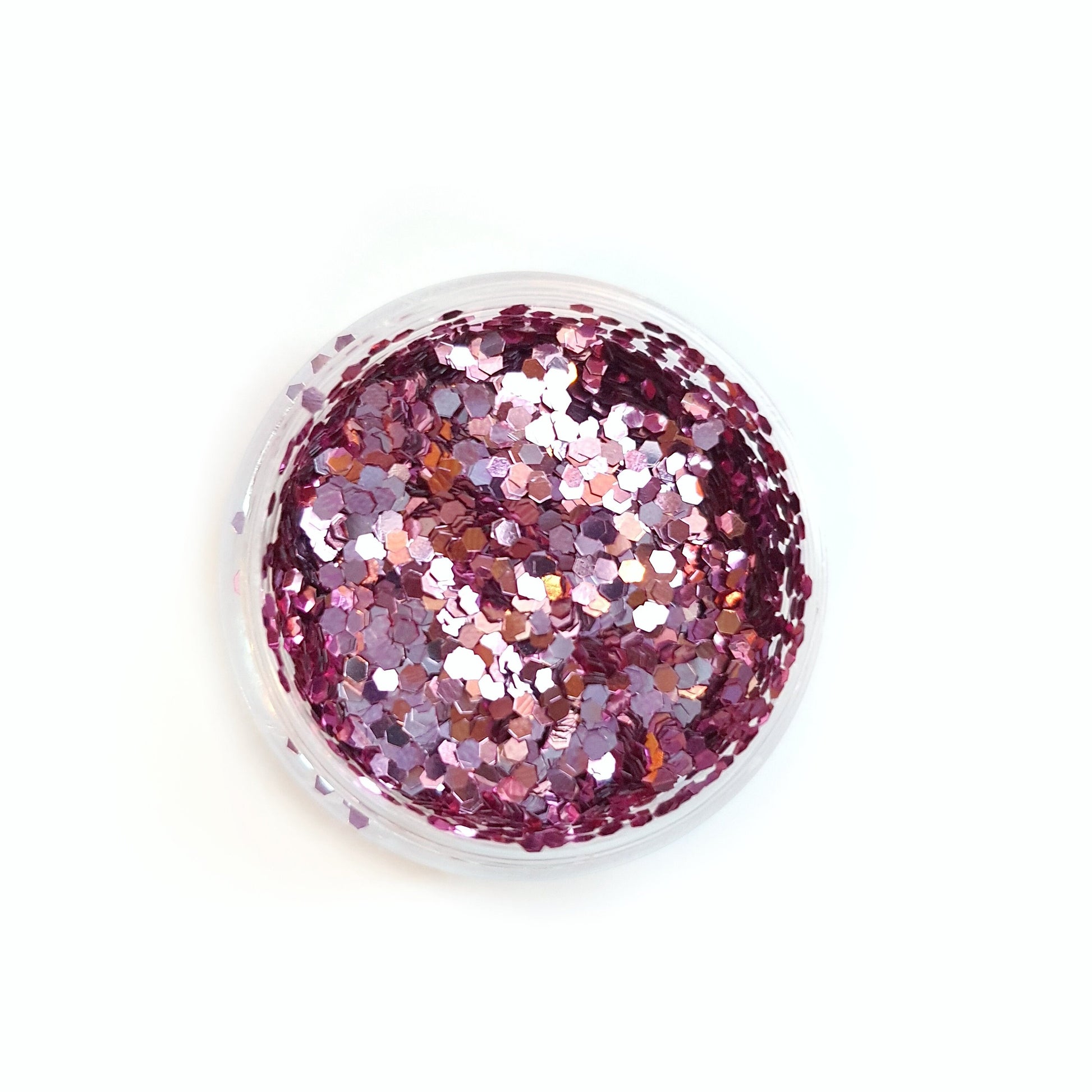 2.5 ml Pink Chunky glitter Hexagon  for Resin Epoxy crafts, Glitter for nail art - Luxy Kraft