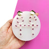 2.5 ml Pink Chunky glitter Hexagon  for Resin Epoxy crafts, Glitter for nail art - Luxy Kraft
