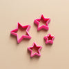 Star Polymer clay 3D cutters Geometry shapes cutter set of 4 pcs - Luxy Kraft