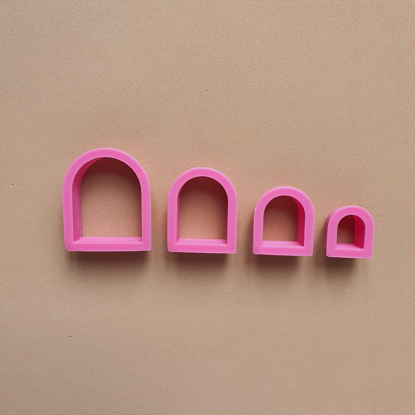 Arch Polymer clay 3D cutters set of 4 pcs