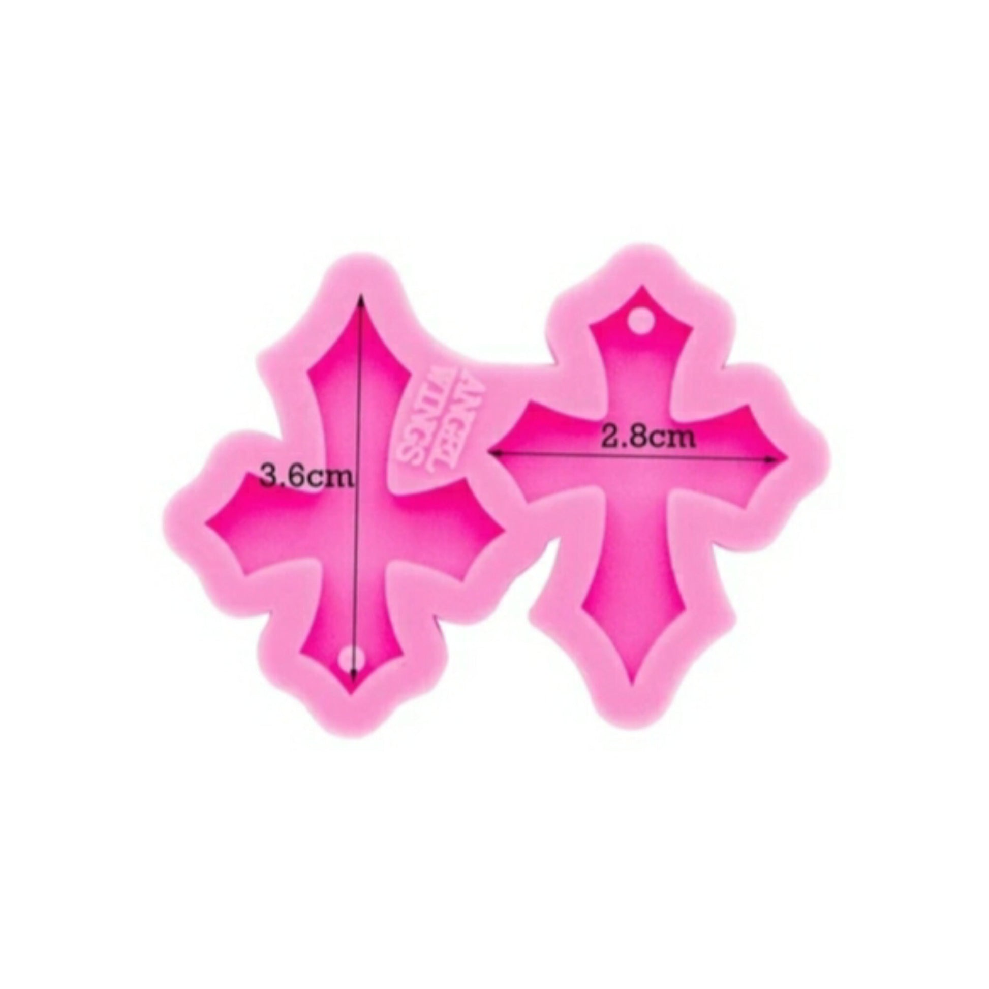 Earrings silicone mold for resin Cross silicone molds for epoxy - Luxy Kraft